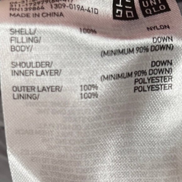 Uniqlo Ultra Light Down Packable Puffer Vest Gray Sleeveless Size Large - Picture 4 of 8